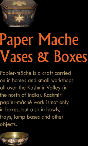 Paper Mache Vases & Boxes